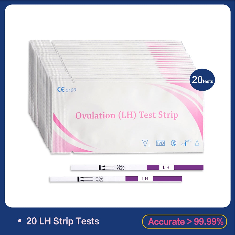 ACCUFAST HCG Pregnancy 20pcs/50pcs + LH Ovualtion 20pcs/50pcs Test Strip Combination Packages For Women Simple Urine Test Strips