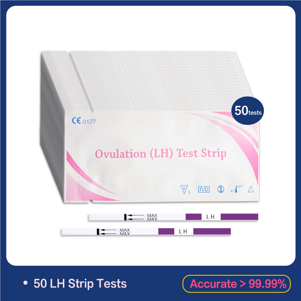 ACCUFAST HCG Pregnancy 20pcs/50pcs + LH Ovualtion 20pcs/50pcs Test Strip Combination Packages For Women Simple Urine Test Strips